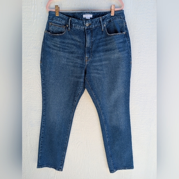 Good American Classic Stretch Jeans High Rise Crop Style GCPB235T Size 10/30 - Picture 1 of 6